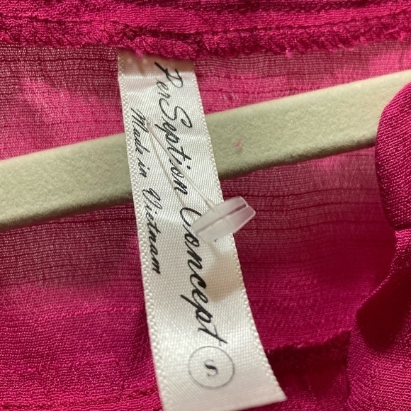 PerSeption Concept pink sleeveless top - Picture 2 of 12